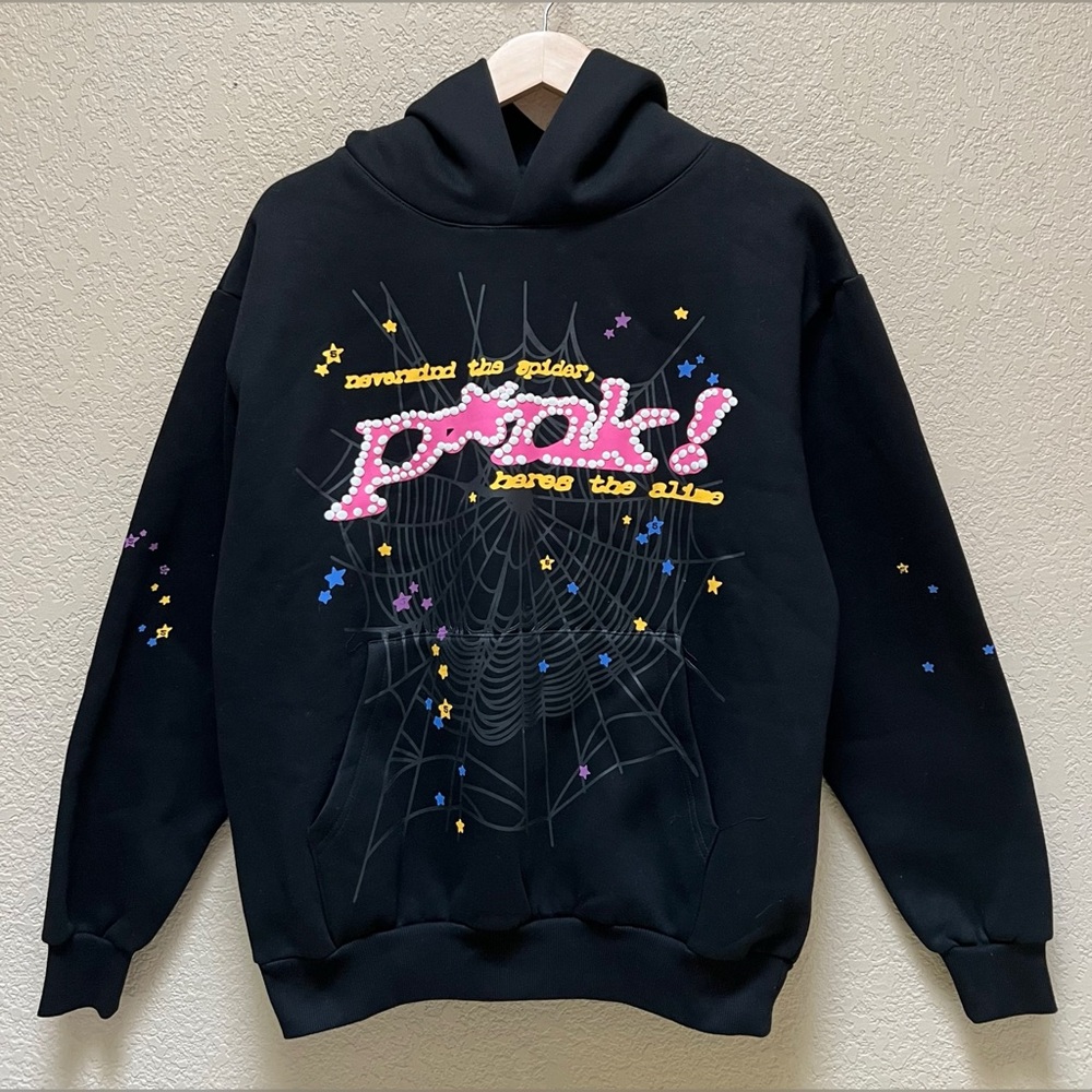 Spider Worldwide X Young Thug Black P*nk! (Punk) Pullover Hoodie Size -Medium